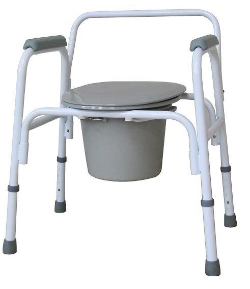 YCH-01C02L01 Bath Safety Steel Commode- Commode