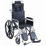 YCH-09W08G01 Deluxe Steel Reclining Wheel Chair- Wheelchairs