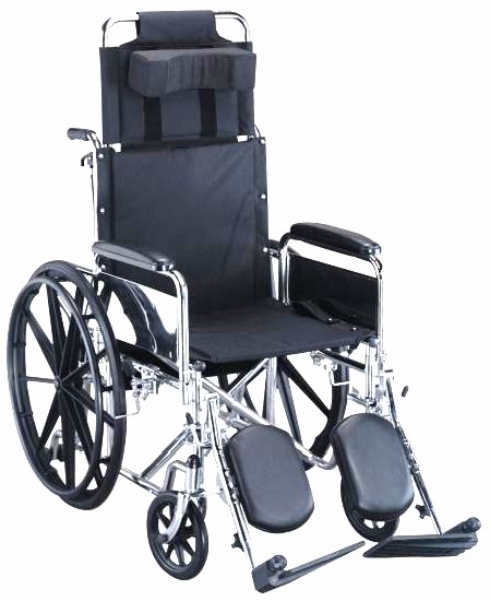YCH-09W08G01 Deluxe Steel Reclining Wheel Chair- Wheelchairs