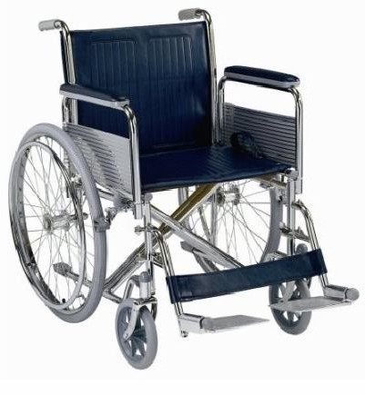 YCH-09W11G01 Deluxe Steel Wheelchair-Wheelchairs