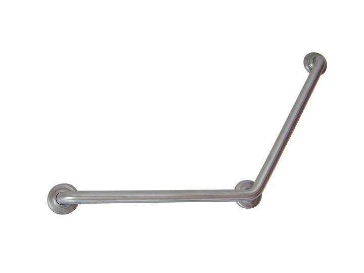 YCH-01G10C02 Bath Safety Angled boomerang bar with center support- Grab Bar